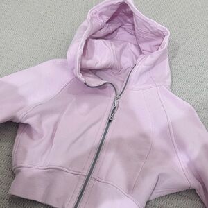 Women’s light pink  lululemon cropped sweatshirt